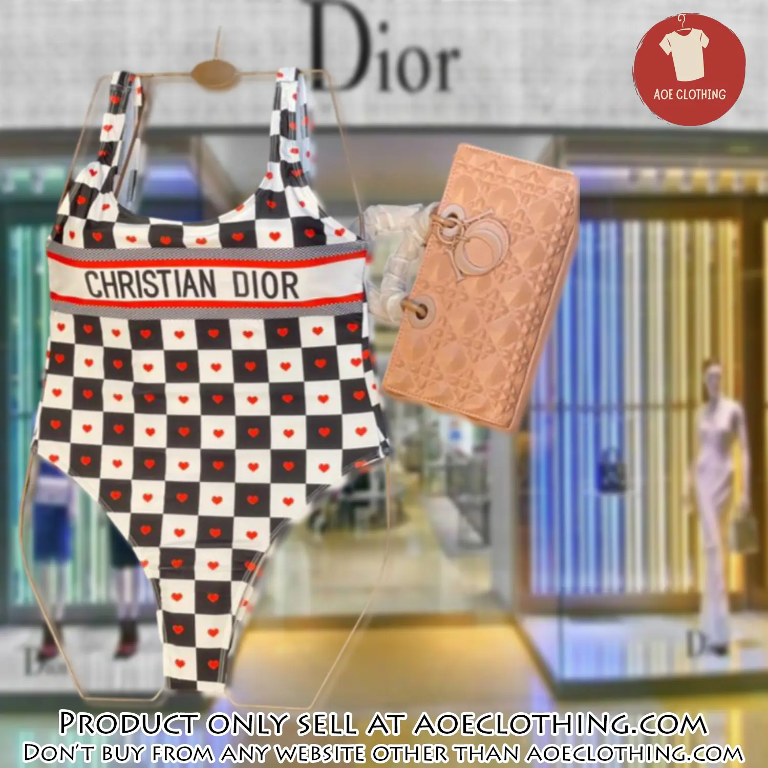 Christian dior swimwear beachwear one piece swimsuit osw1042 aoe2546065